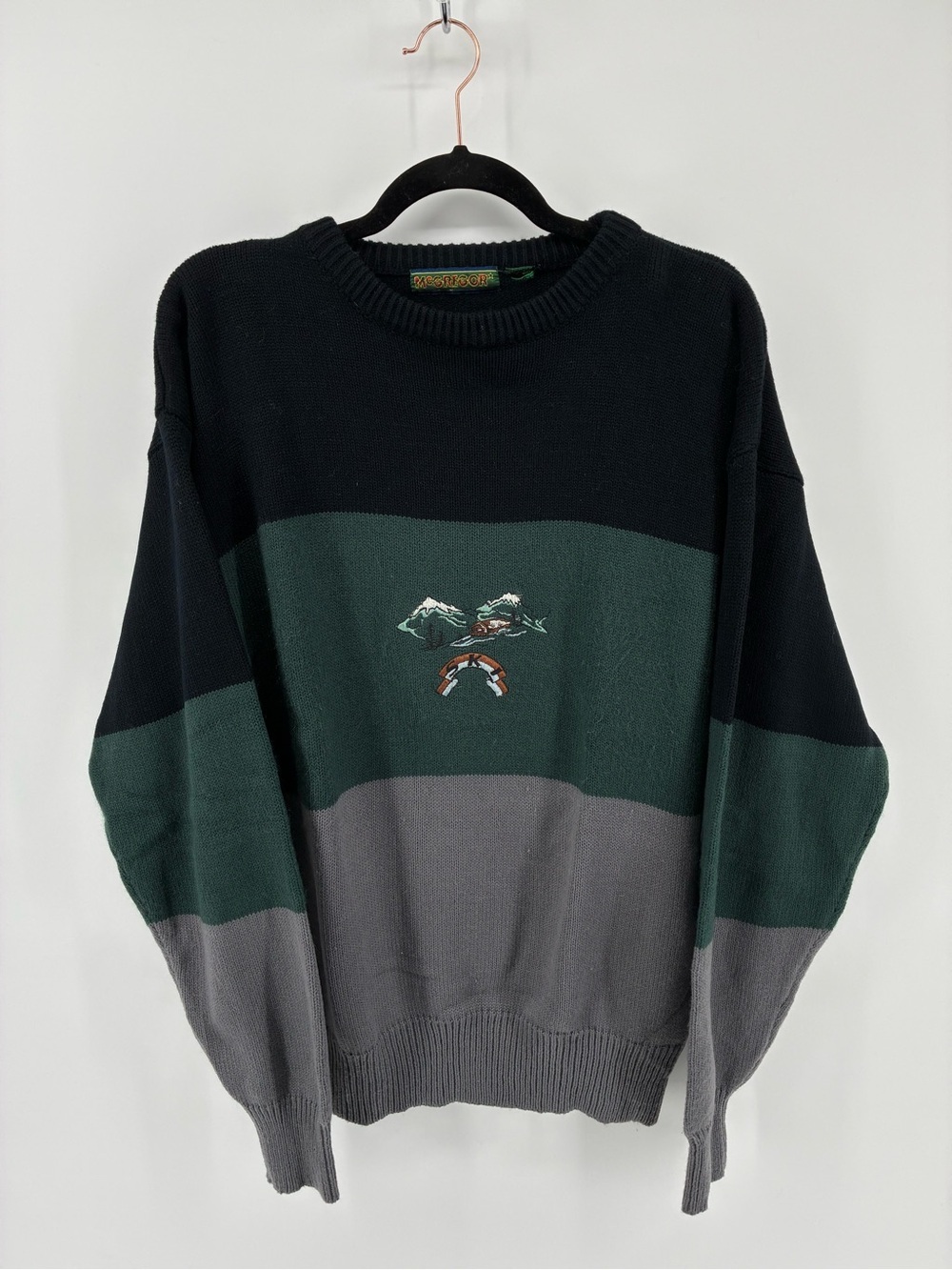 Vintage SKI McGregor Men's Colorblock Crewneck Sweater